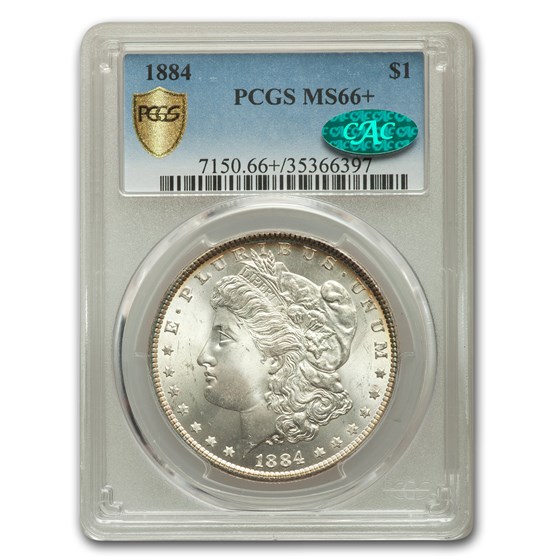 1884 Morgan Dollar MS-66+ PCGS CAC 1884 Morgan Dollar MS-66+ PCGS CAC